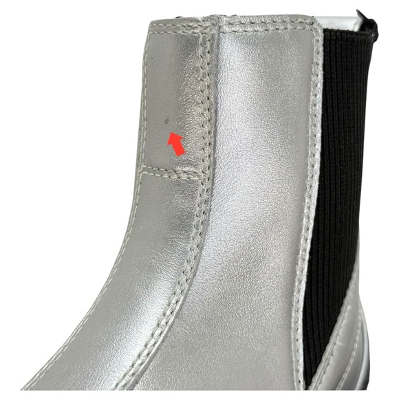 Sorel Caribou X Silver Leather Waterproof Womens Chelsea Boots Size 8M - Picture 8 of 14